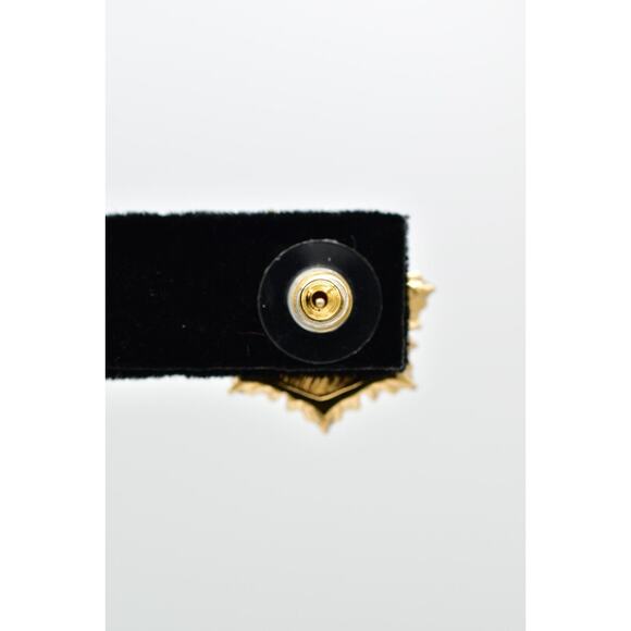 Christian Dior Vintage Black Cabochon Earrings Crystal Gold NOS Signed 80s BinQ - Picture 9 of 12